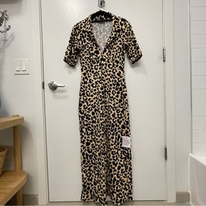 ASOS Leopard Short Sleeve Dress